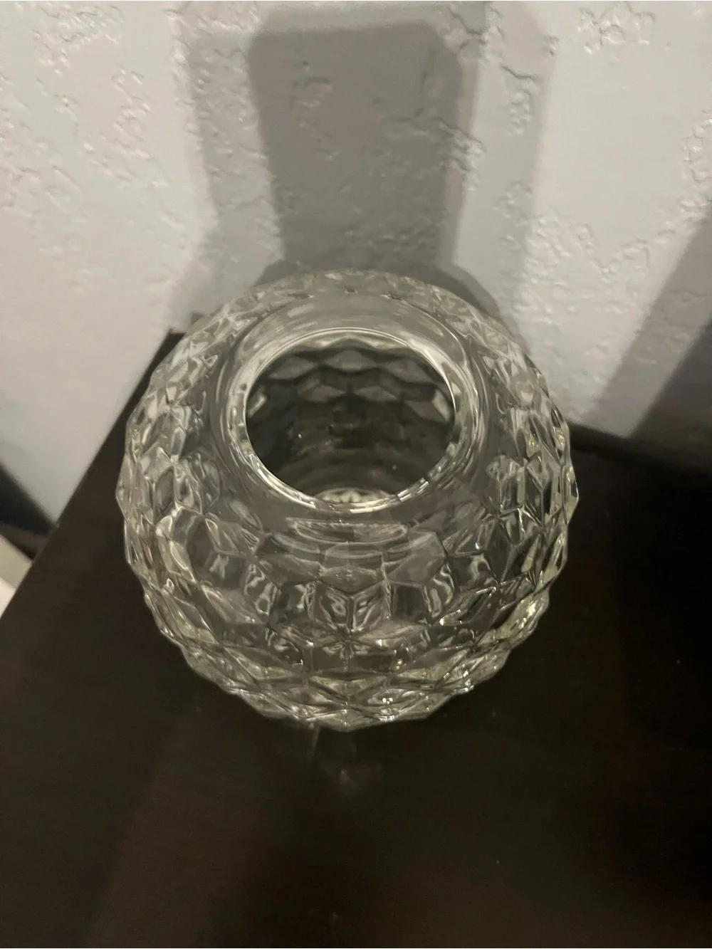 Homco cubist glass fairy lamp